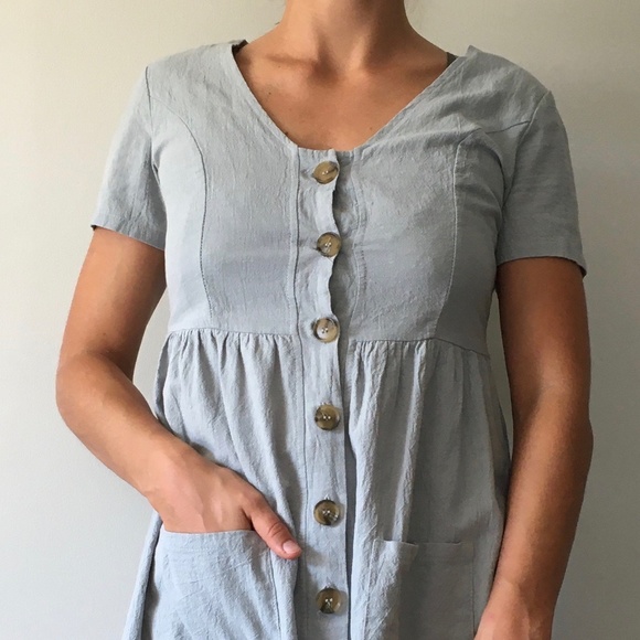 Robin's Egg Garden Dress - Picture 1 of 2